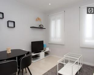 Living room of Flat to rent in  Madrid Capital  with Air Conditioner, Heating and Furnished