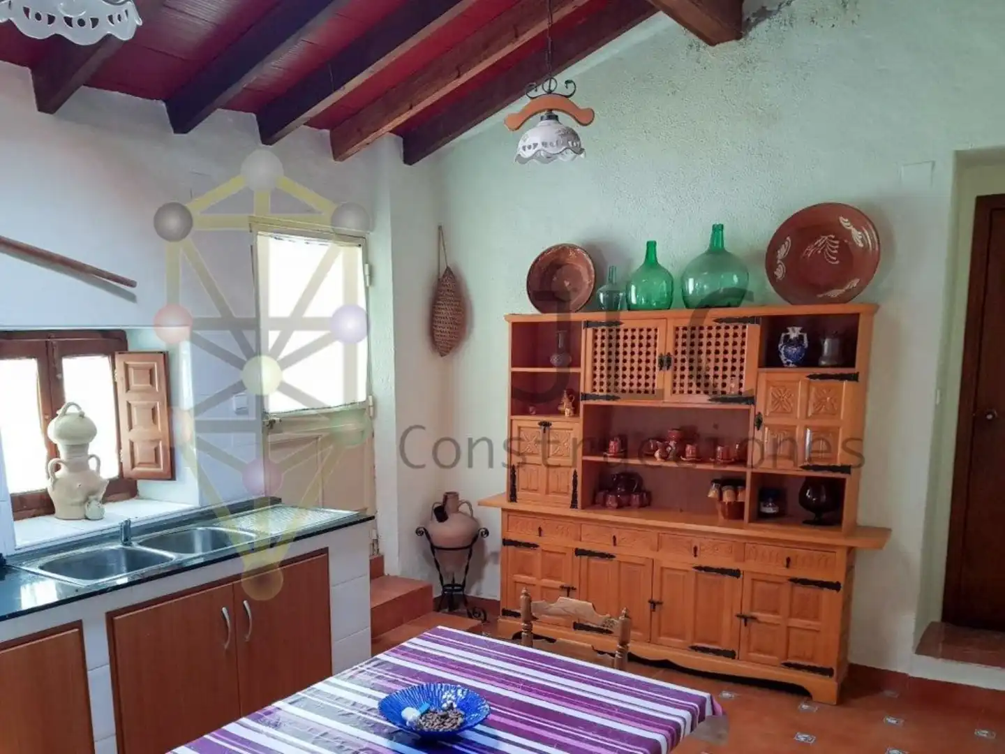 Cocina de Casa o chalet en venta en Fuente Álamo de Murcia con Aire acondicionado, Jardín privado y Terraza