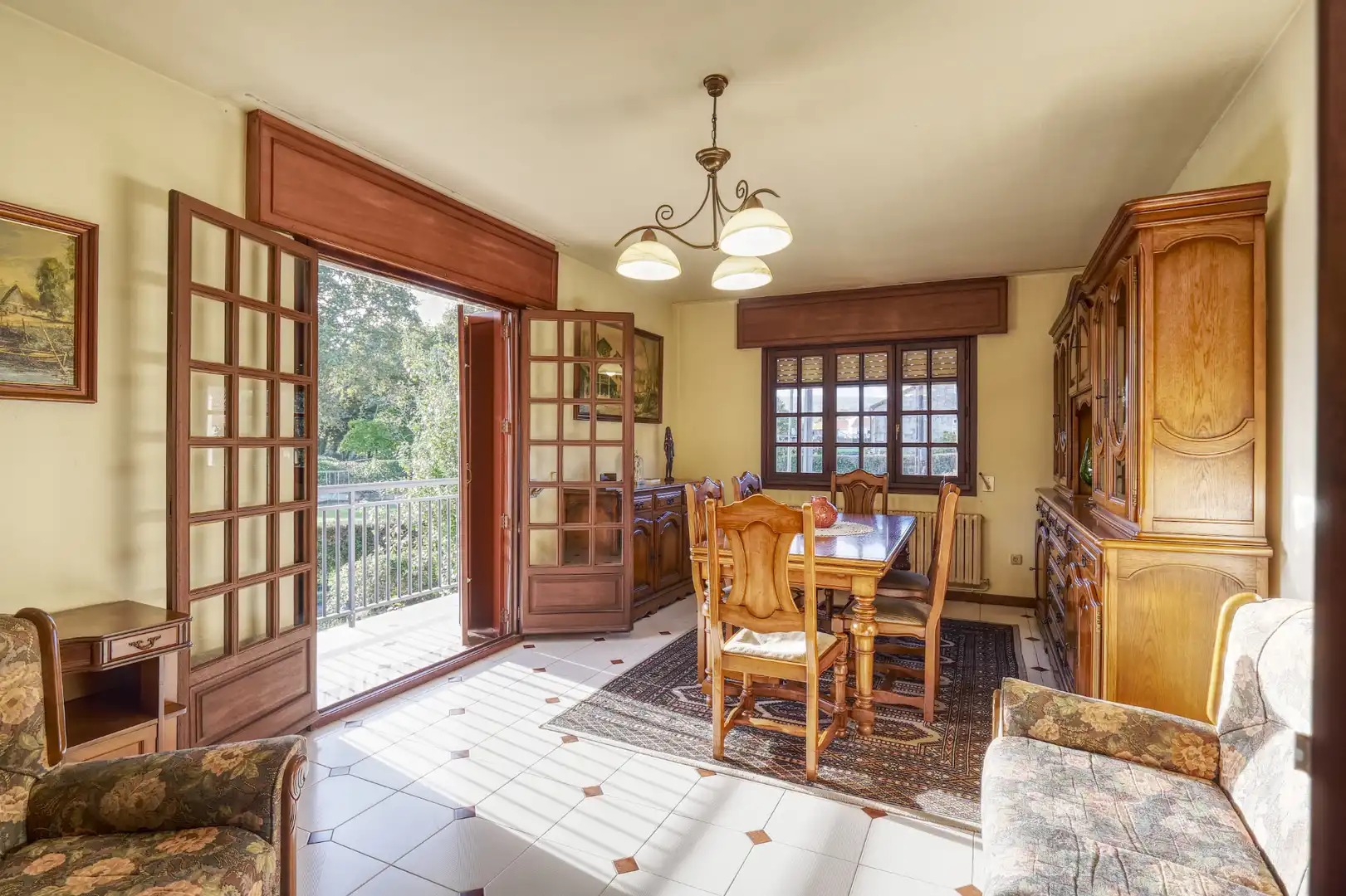 Dining room of Houses for sale in Brión  with Heating, Private garden and Terrace