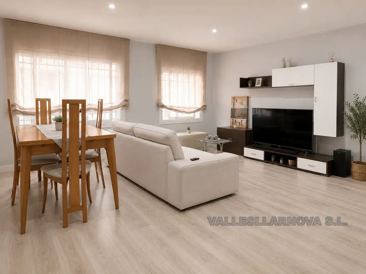 Sala d'estar de Pis en venda en Mollet del Vallès amb Aire condicionat i Parquet