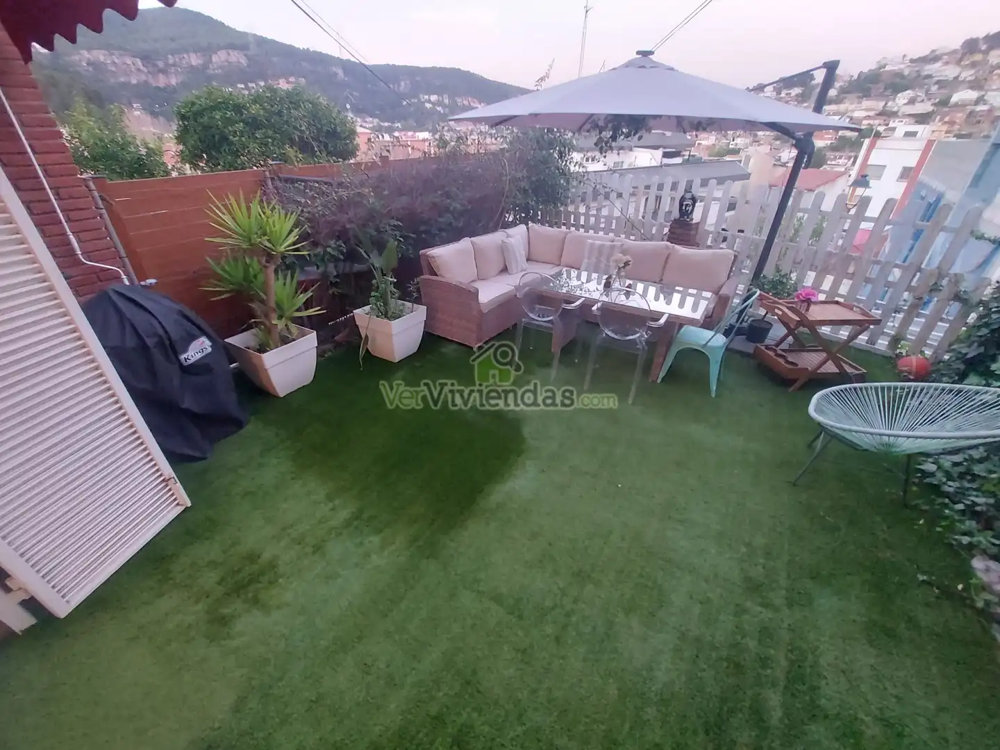 Jardín de Casa adosada en venta en Vallirana con Aire acondicionado, Calefacción y Jardín privado