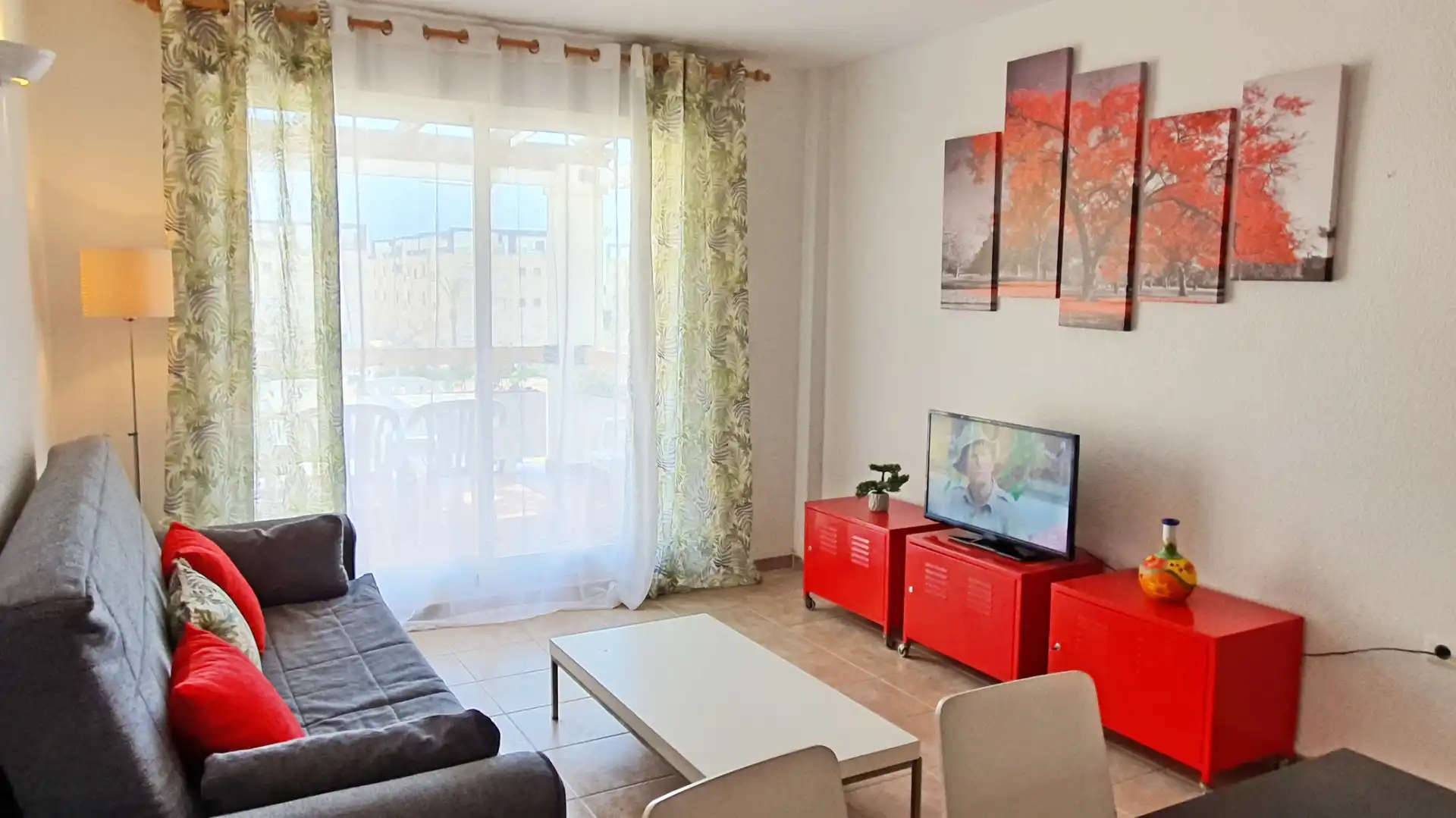 Sala de estar de Apartamento de alquiler en Xeraco con Terraza, Amueblado y Horno