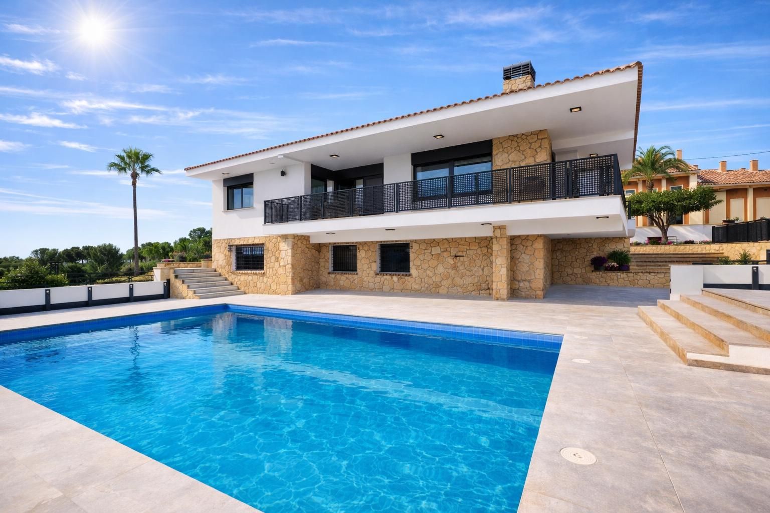 Vista exterior de Casa o chalet en venta en La Nucia con Aire acondicionado, Calefacción y Jardín privado