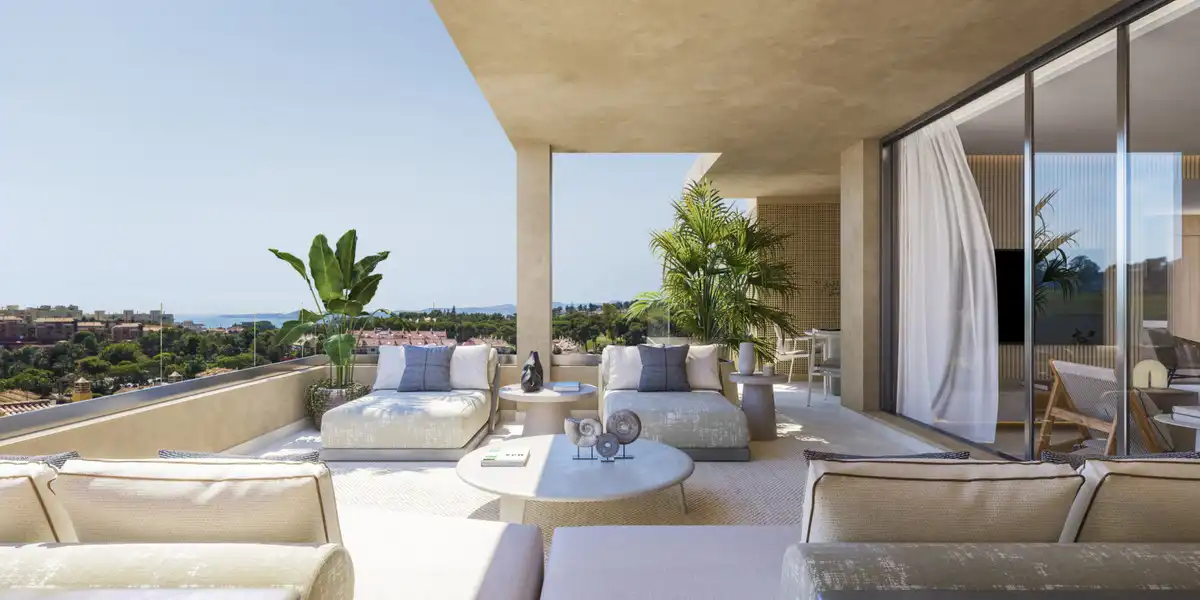 Terrassa de Apartament en venda en Benalmádena amb Aire condicionat, Jardí privat i Terrassa