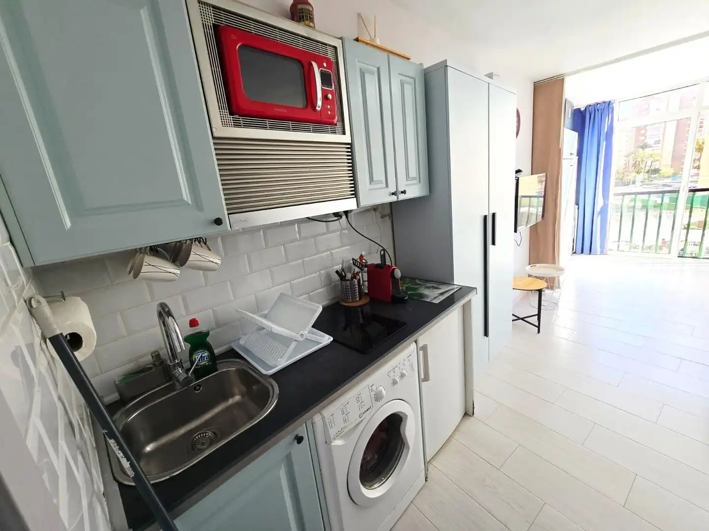 Cocina de Piso en venta en Benidorm con Aire acondicionado, Jardín privado y Piscina comunitaria