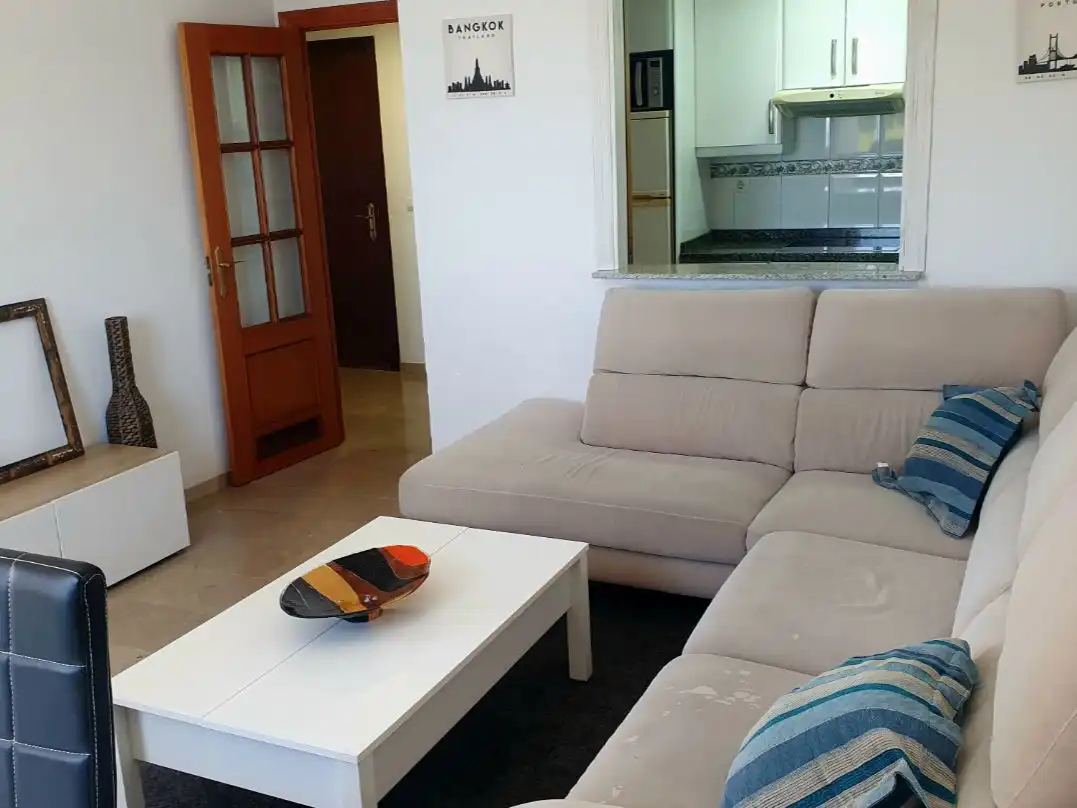 Living room of Flat for rent in Benalmádena  with Air Conditioner, Heating and Terrace