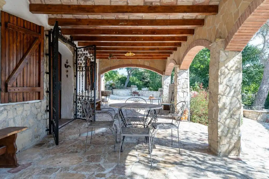 Terraza de Finca rústica en venta en Querol con Calefacción, Jardín privado y Terraza