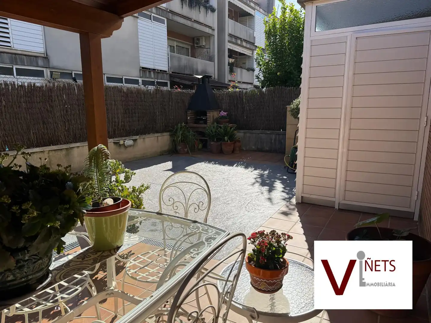Terrasse von Erdgeschoss zum Verkauf in La Garriga mit Heizung, Privatgarten und Parkett