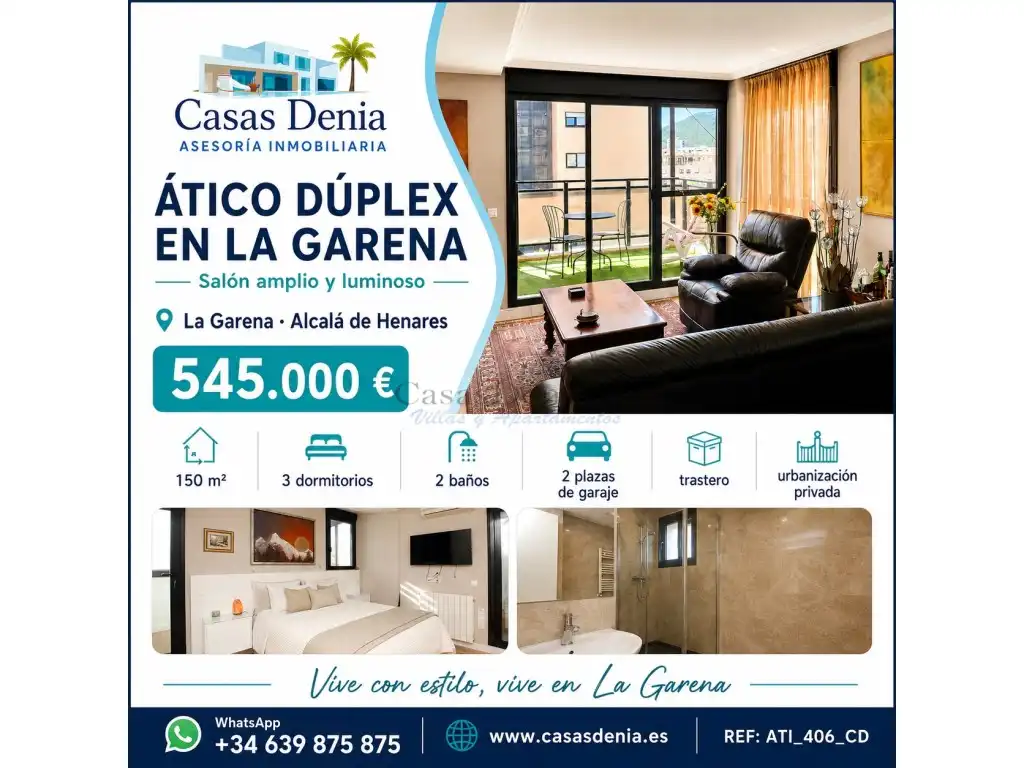 Attic for sale in Alcalá de Henares  with Private garden, Terrace and Swimming Pool