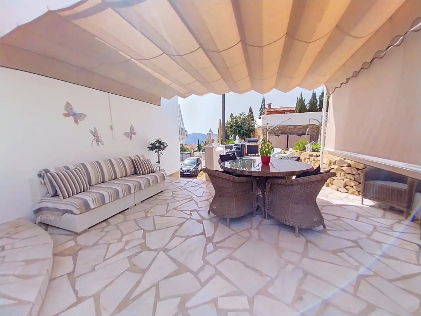Terrassa de Casa o xalet en venda en La Nucia amb Aire condicionat, Jardí privat i Terrassa