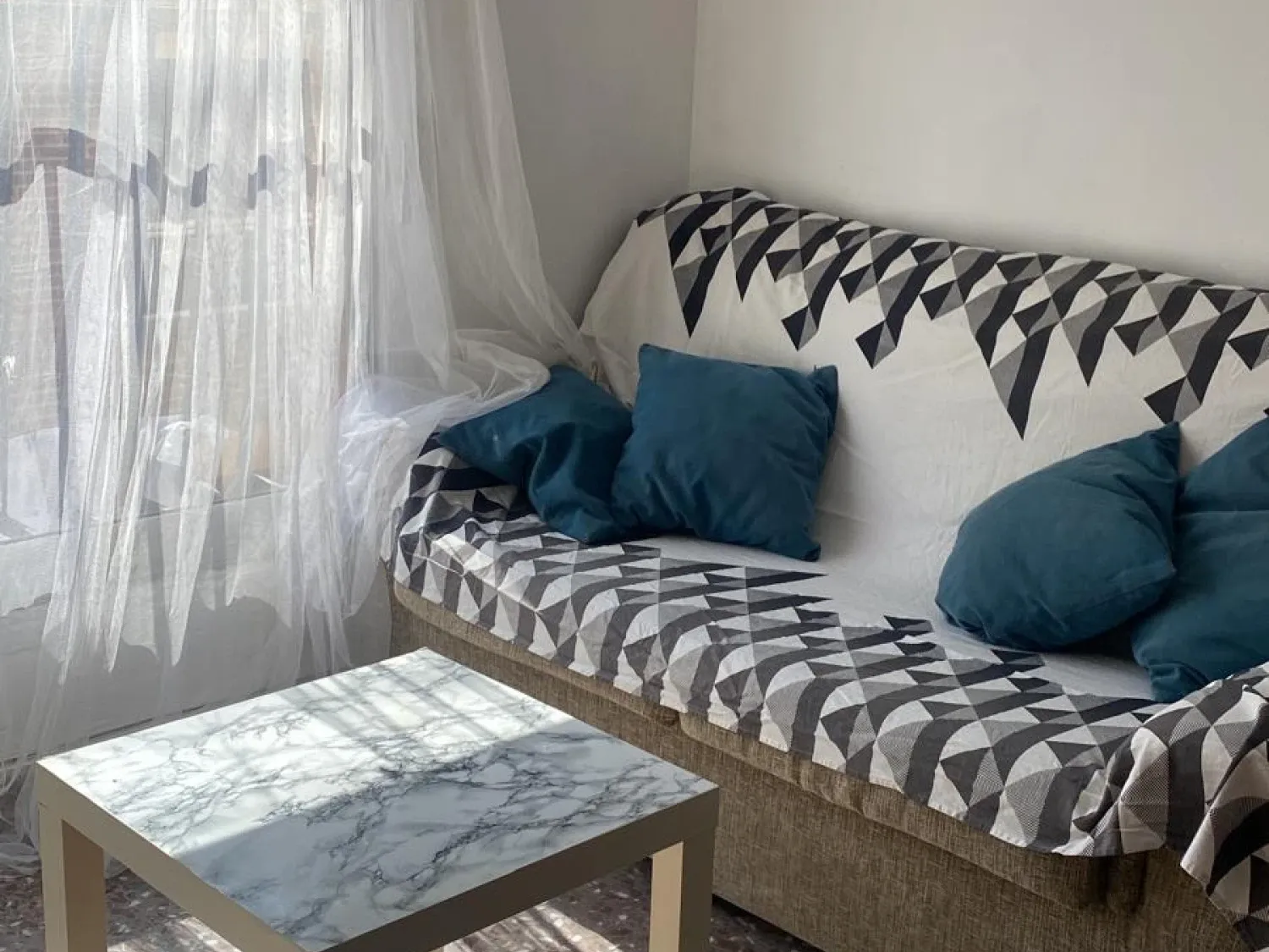 Living room of Flat to rent in  Murcia Capital  with Air Conditioner, Furnished and Washing machine
