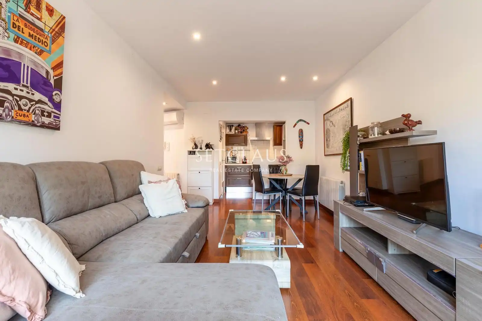 Living room of Flat for sale in Alella  with Air Conditioner, Heating and Terrace