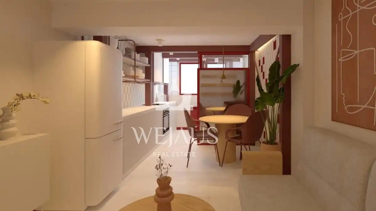 Küche von Wohnung zum Verkauf in Santander mit Heizung, Möbliert und Balkon