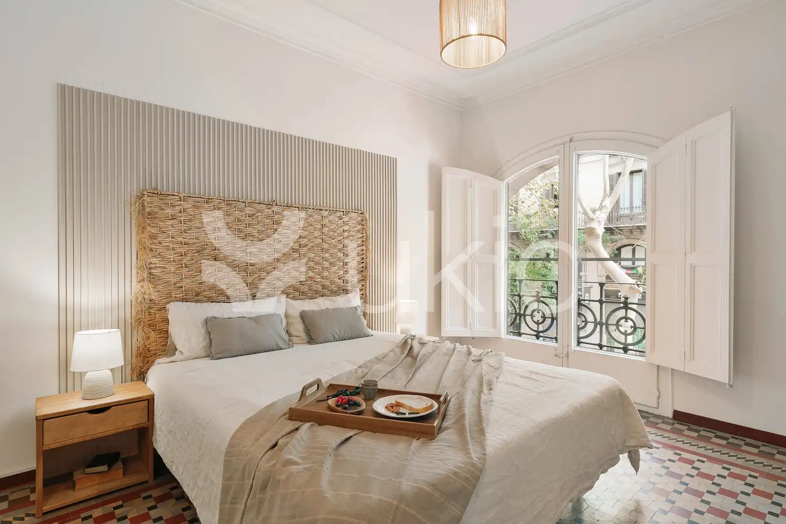 Habitación de Apartamento de alquiler en Barcelona con Calefacción, Terraza y Amueblado