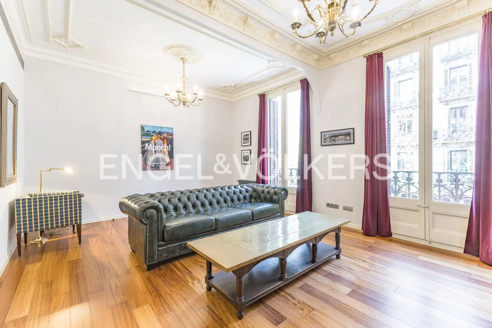 Living room of Flat for sale in  Barcelona Capital  with Air Conditioner, Heating and Parquet flooring