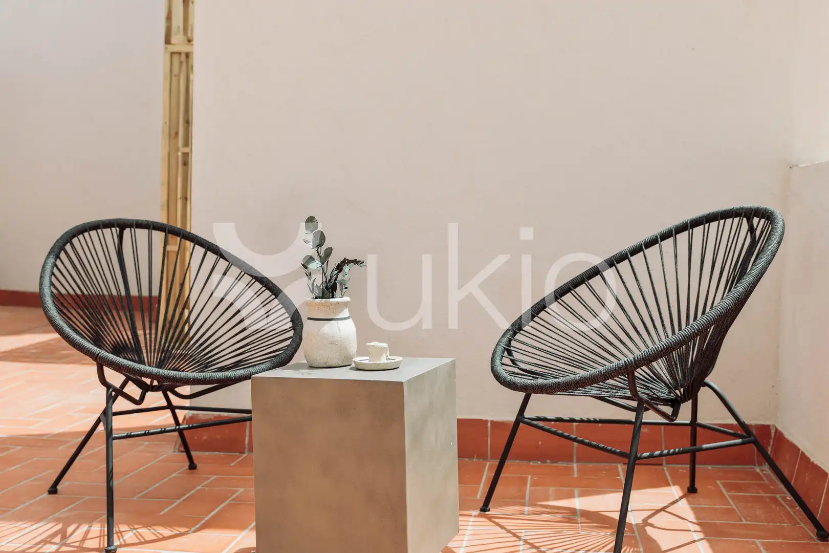Terrasse von Dachboden zur Miete in Barcelona mit Klimaanlage, Heizung und Terrasse