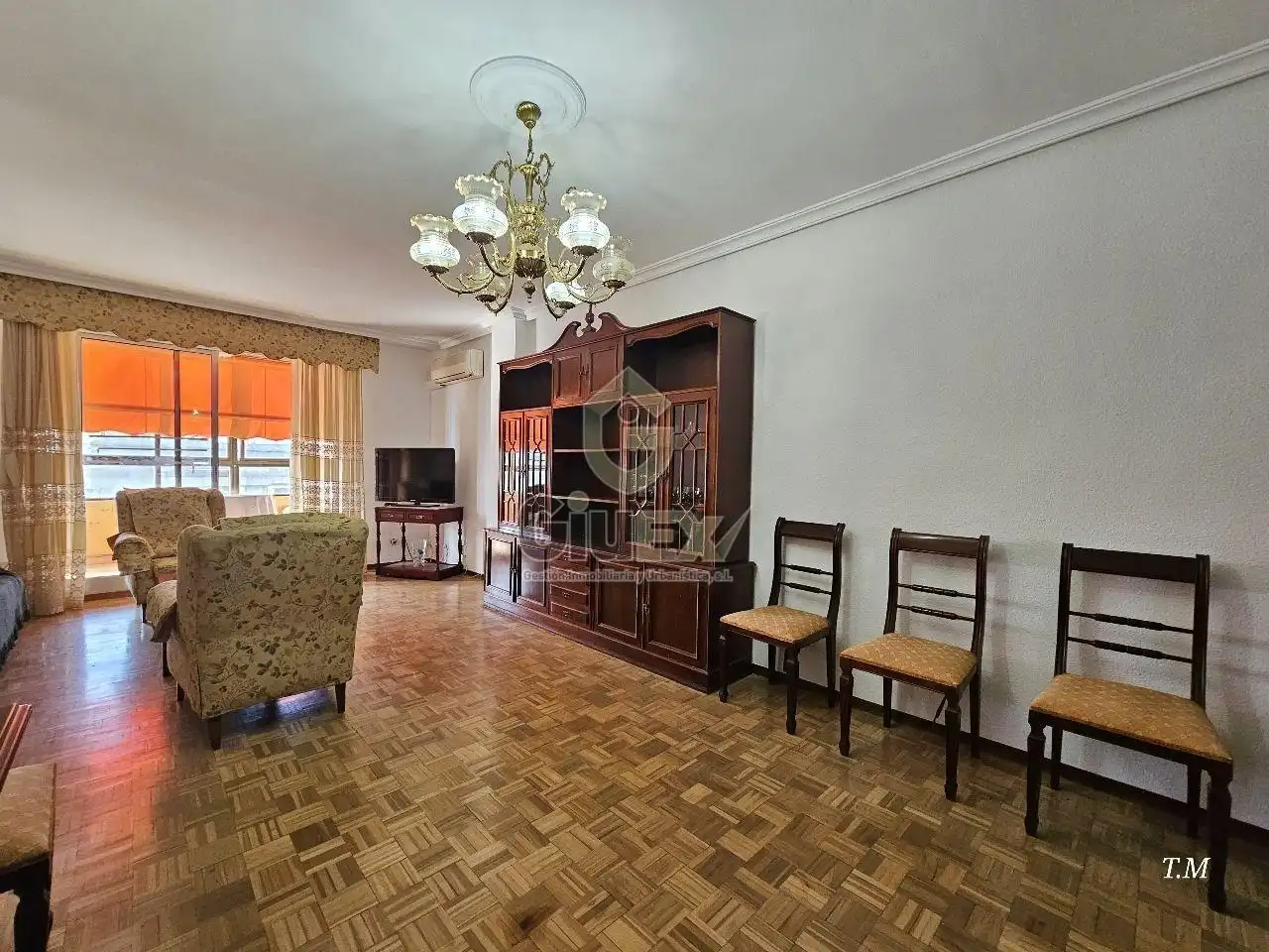 Sala de estar de Piso de alquiler en Cáceres con Aire acondicionado, Calefacción y Terraza