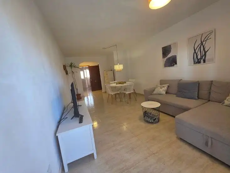 Living room of Flat for sale in La Manga del Mar Menor  with Furnished, Balcony and Community pool