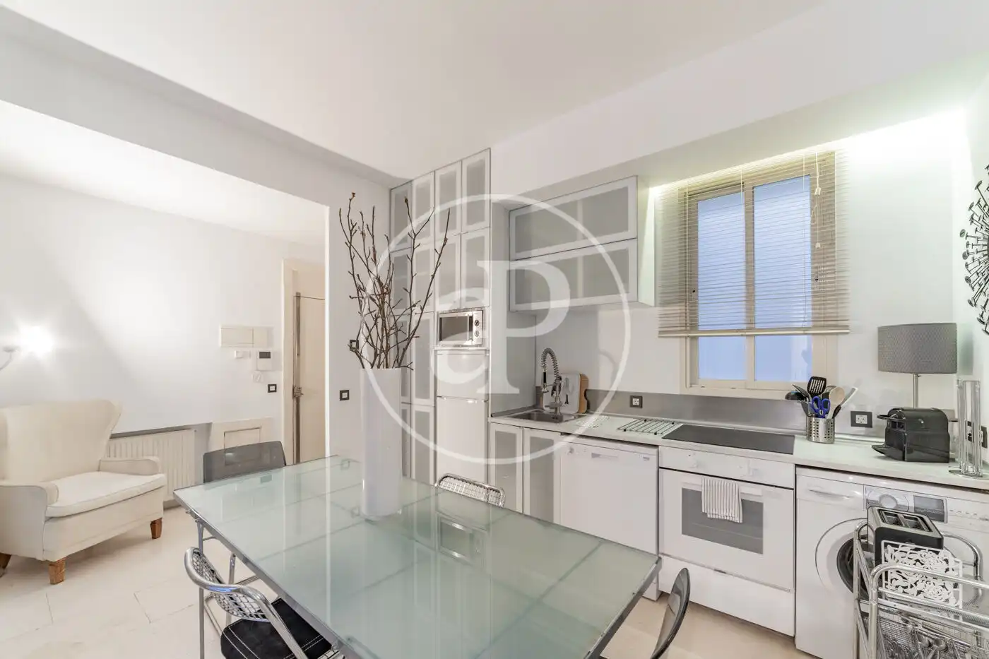 Kitchen of Flat for sale in Madrid  with Heating, Terrace and Furnished