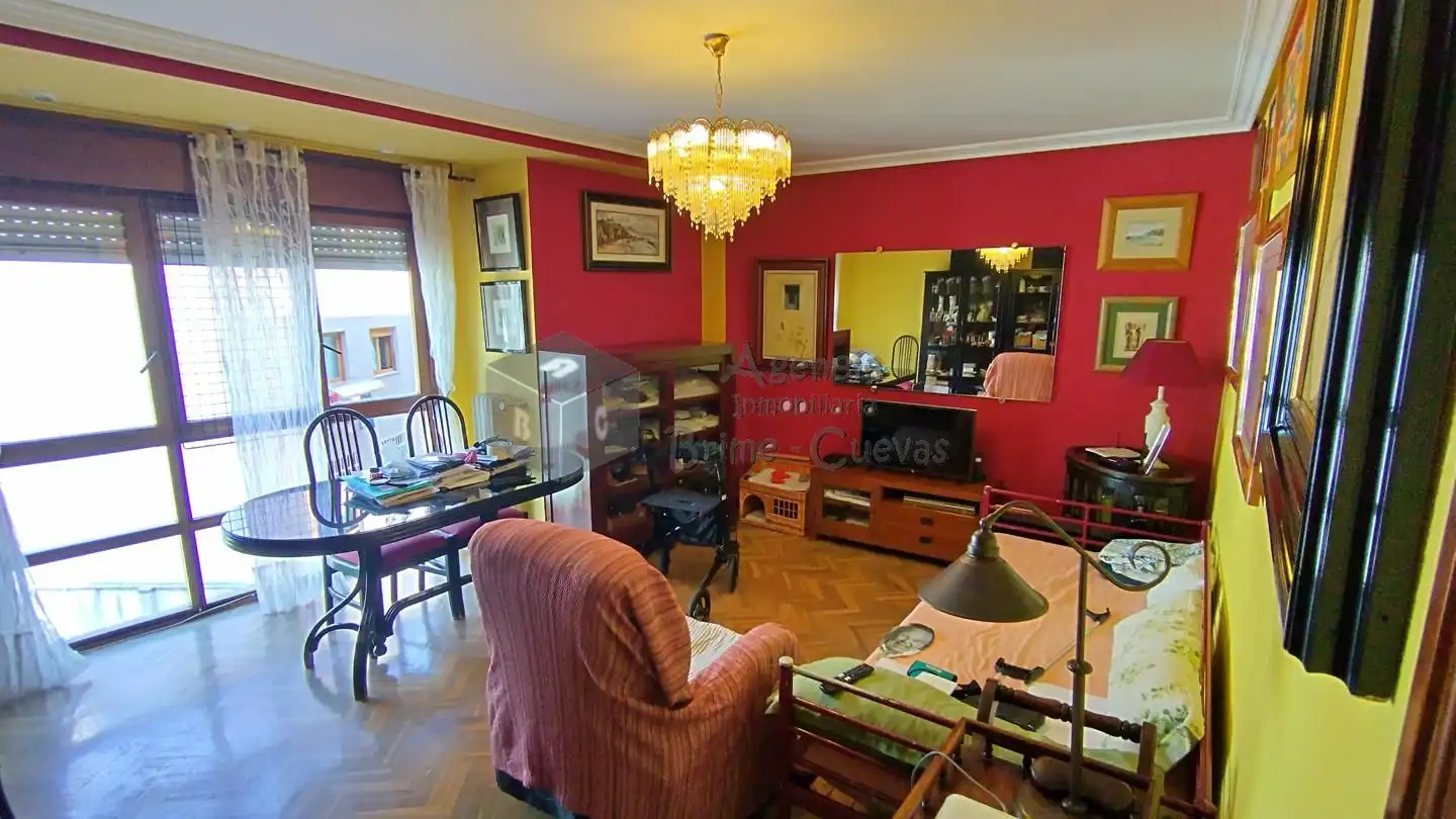 Sala d'estar de Pis en venda en Oviedo  amb Calefacció i Terrassa