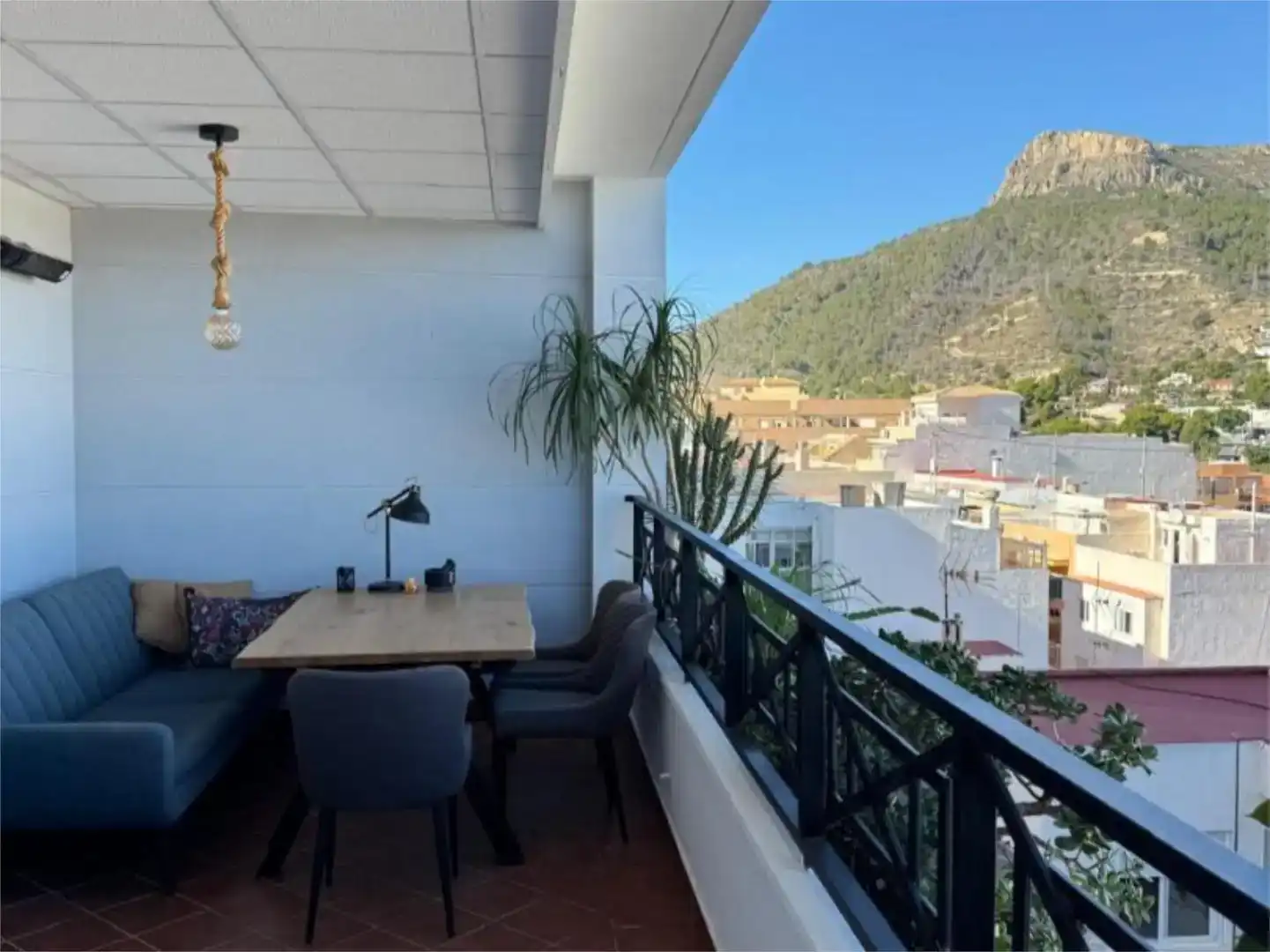 Terrassa de Apartament en venda en Calpe / Calp amb Aire condicionat, Piscina i Balcó