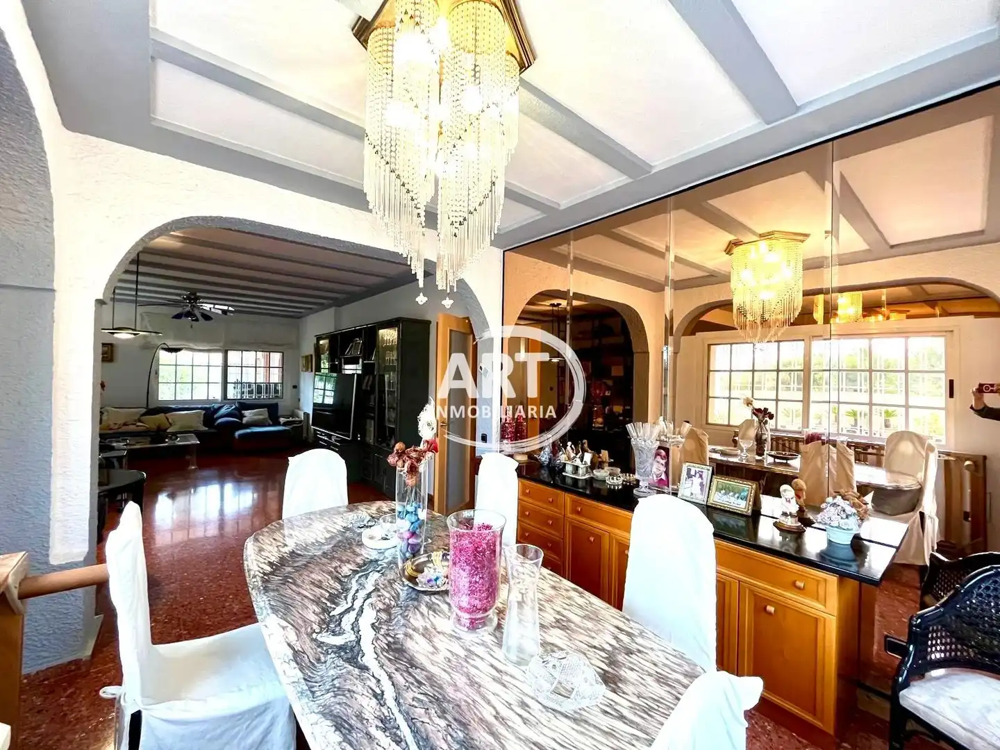 Dining room of Houses for sale in San Antonio de Benagéber  with Air Conditioner, Heating and Private garden