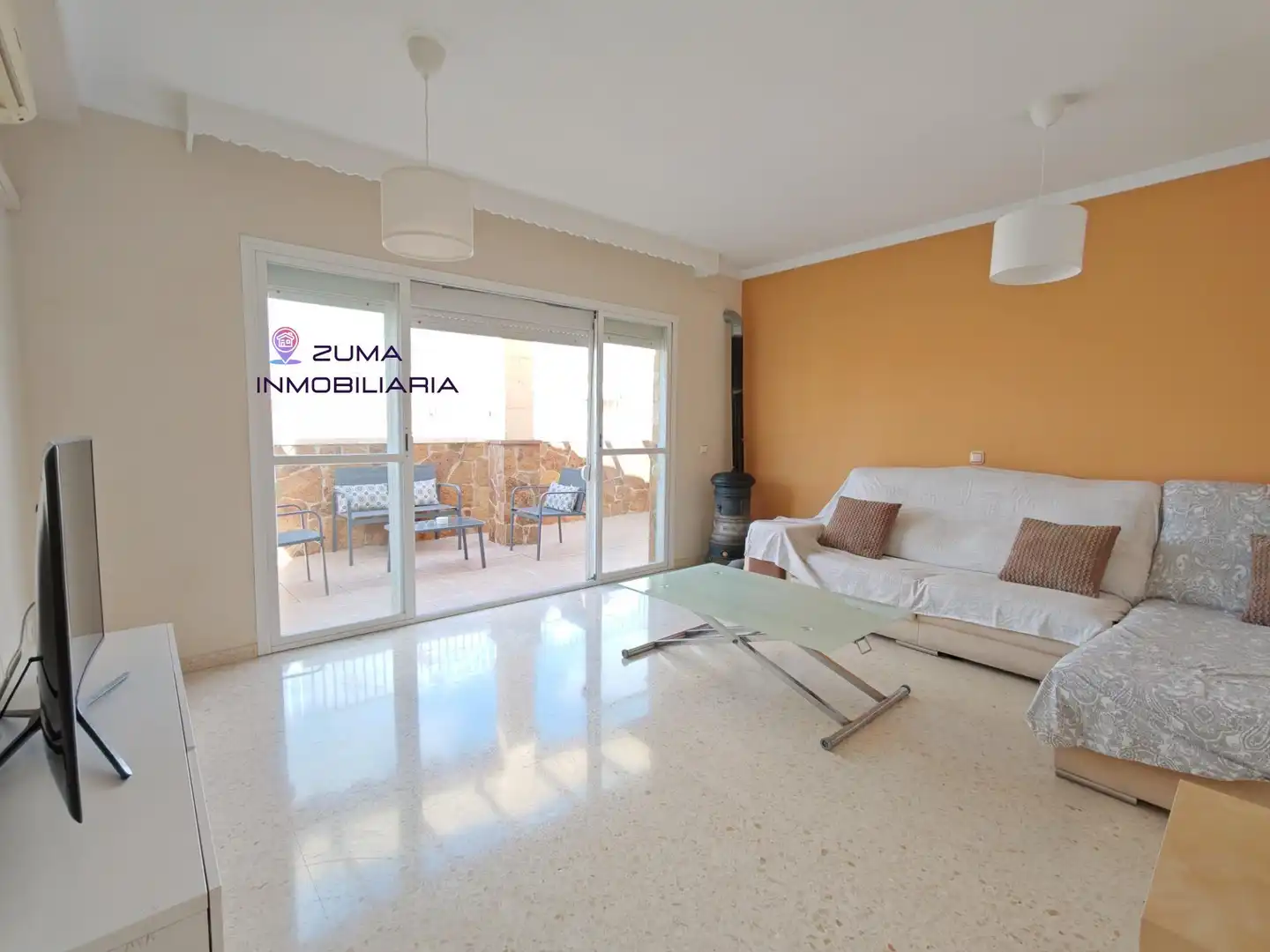 Sala d'estar de Àtic en venda en Málaga amb Aire condicionat, Calefacció i Terrassa