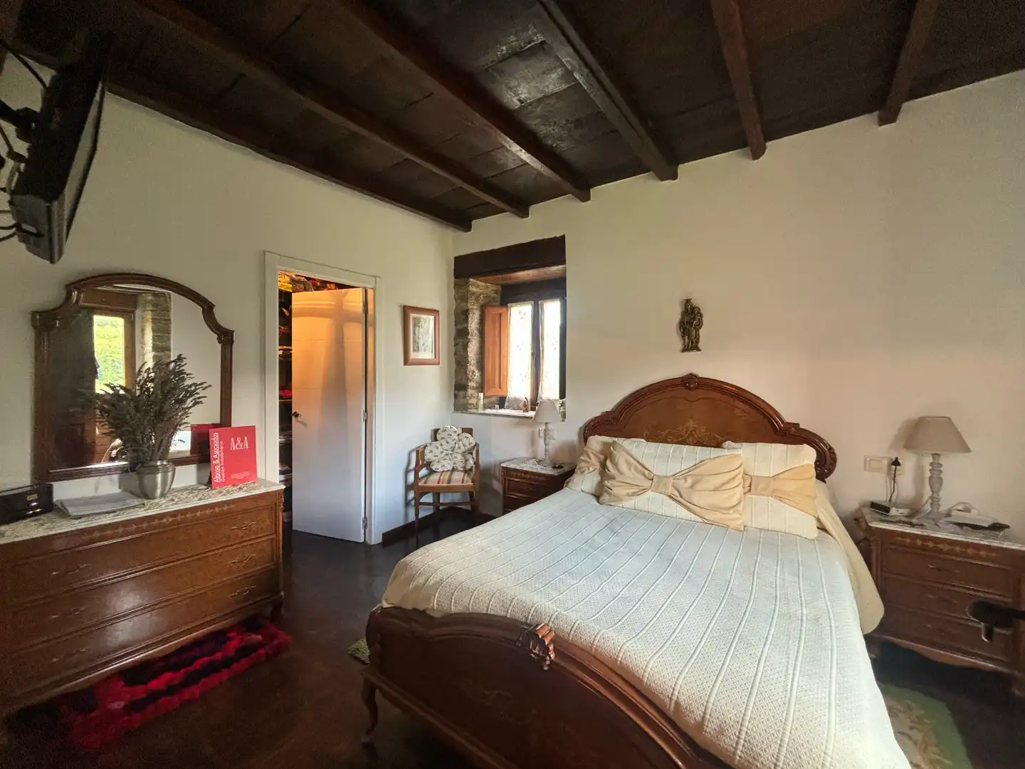 Habitación de Finca rústica en venta en Tineo con Jardín privado, Parquet y Terraza