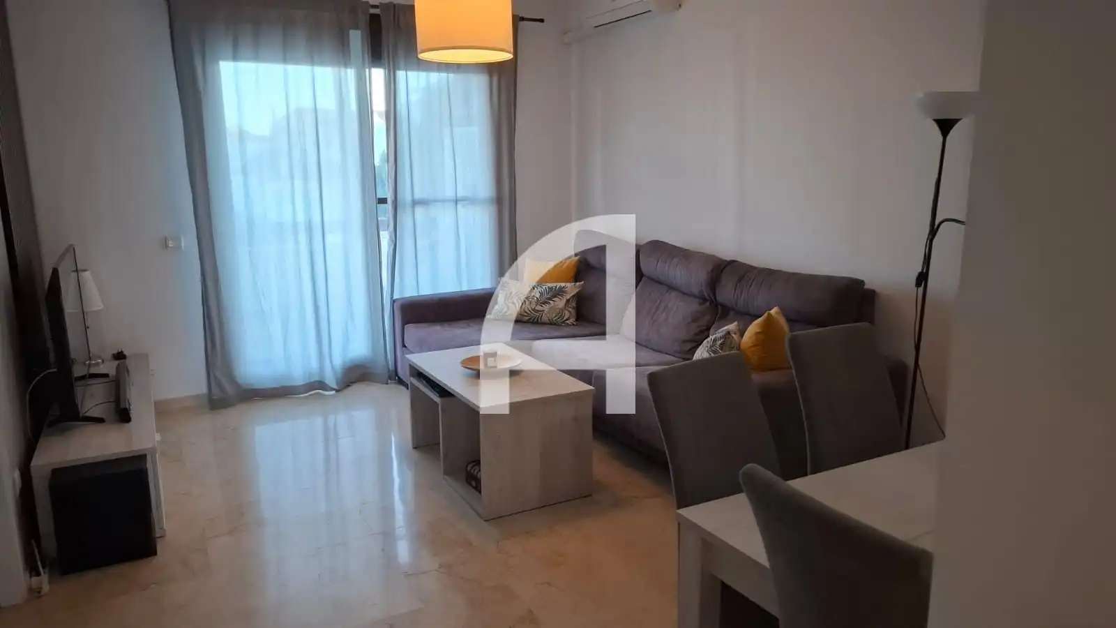 Living room of Flat for rent in Mijas  with Air Conditioner, Heating and Terrace