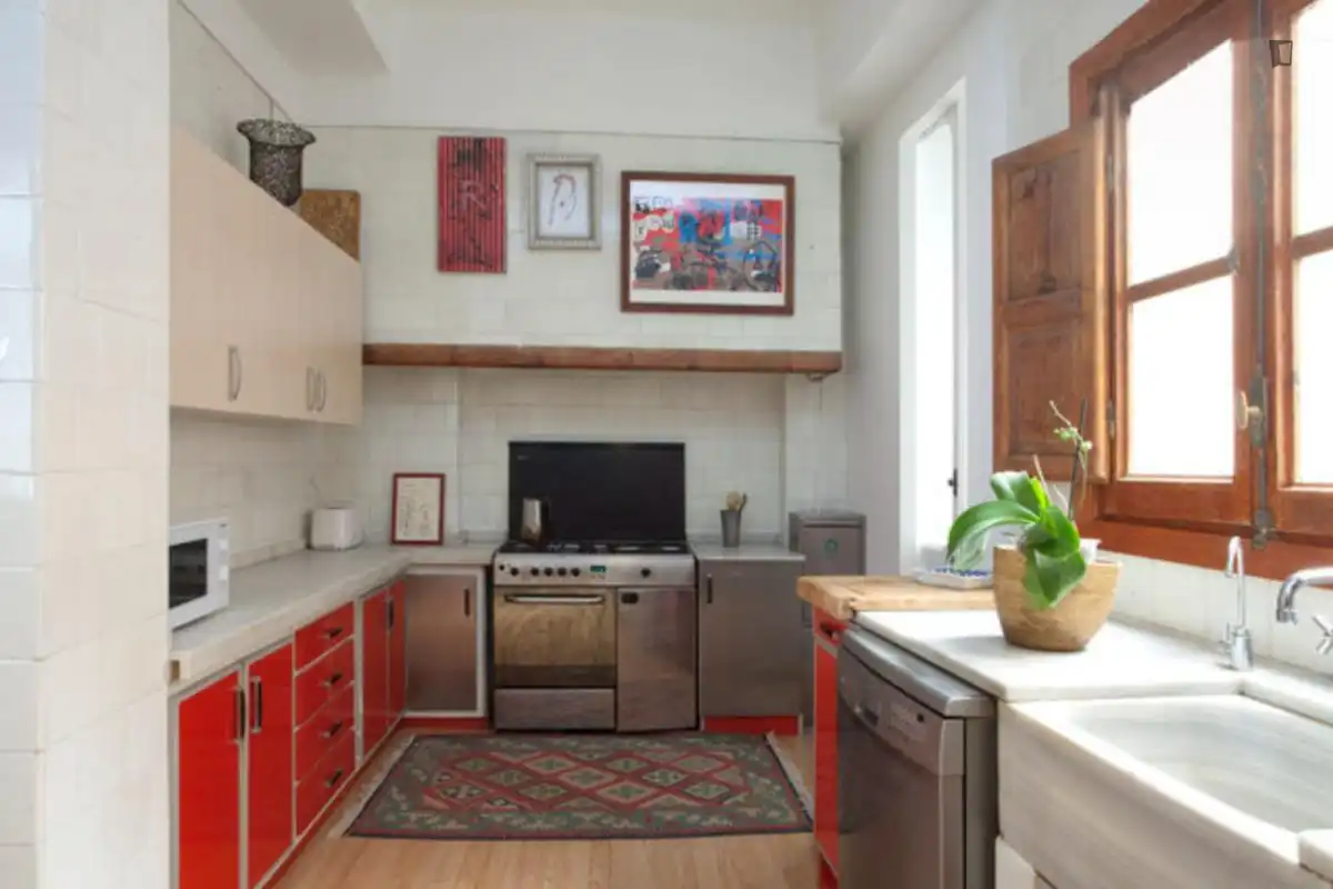 Cocina de Casa o chalet para compartir en Valencia con Calefacción, Amueblado y Horno