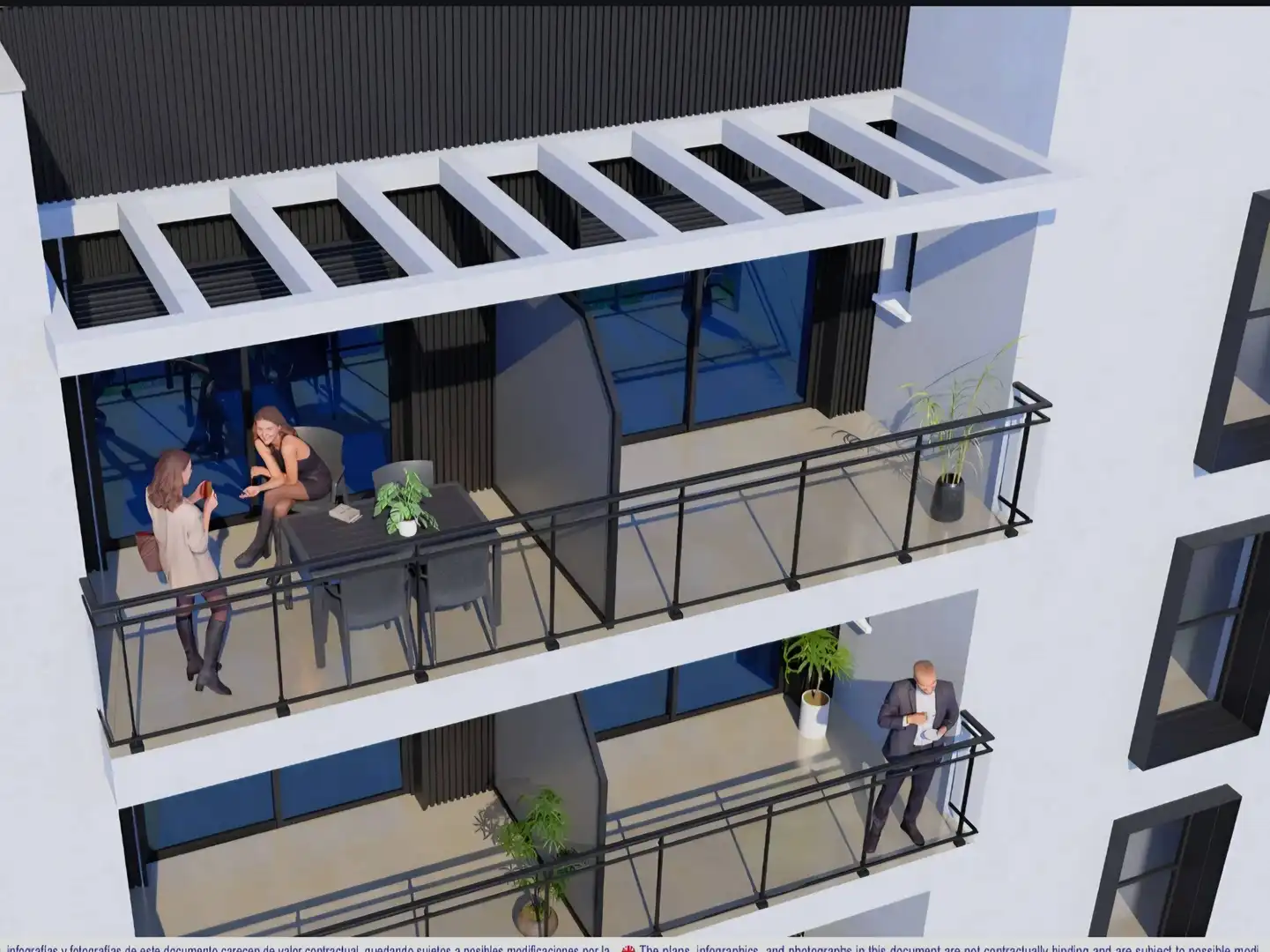 Terraza de Apartamento en venta en Castellón de la Plana / Castelló de la Plana con Aire acondicionado, Jardín privado y Terraza