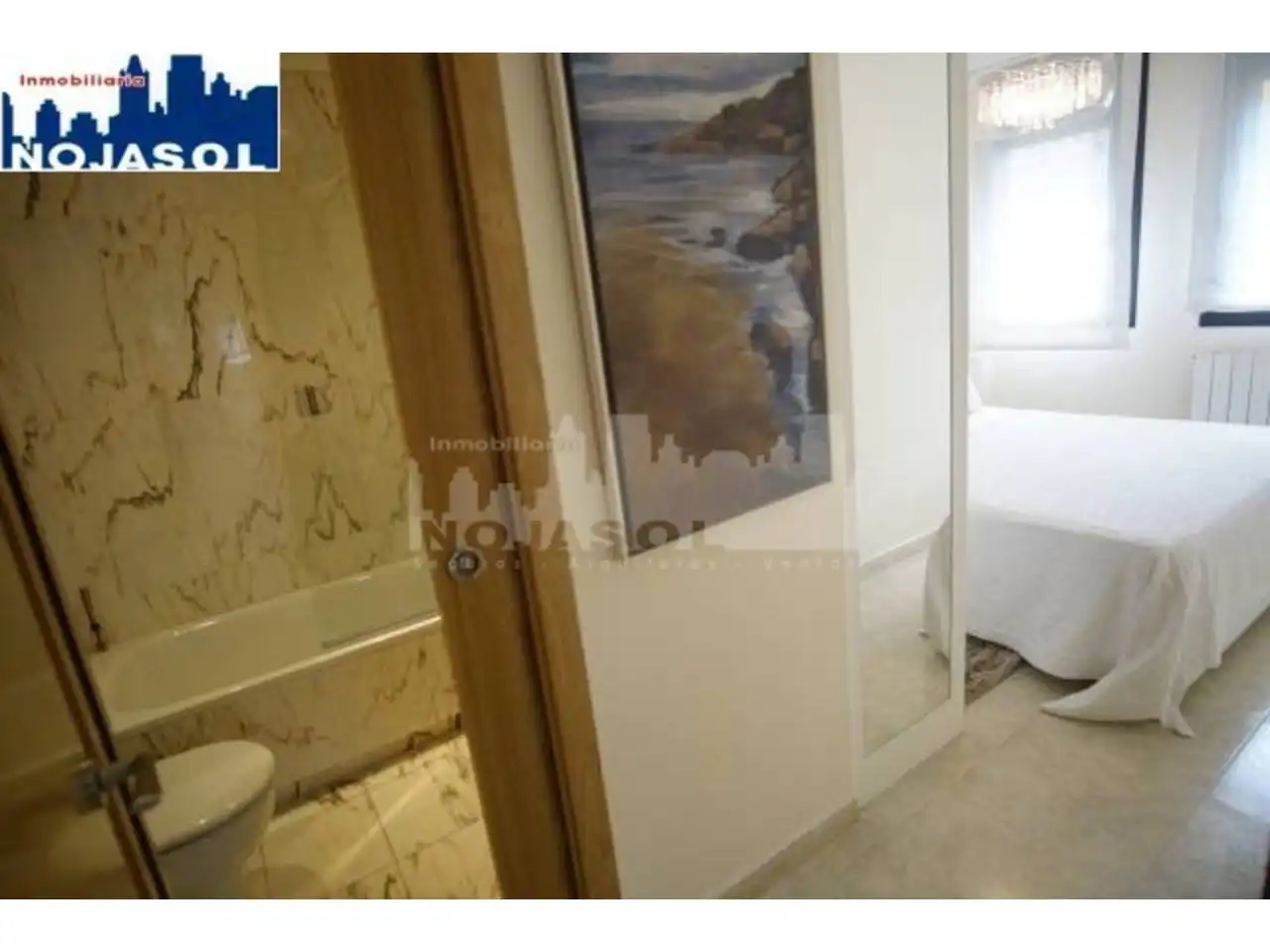 Schlafzimmer von Wohnung zur Miete in Noja mit Heizung, Privatgarten und Terrasse