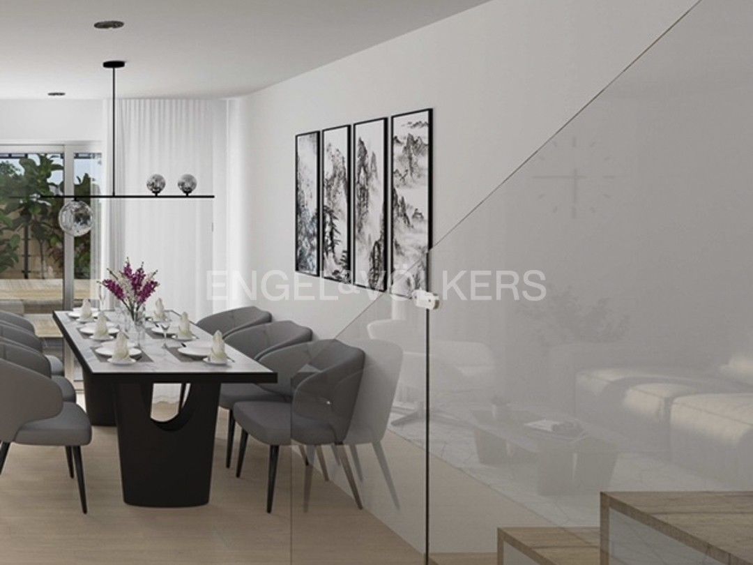 Dining room of Apartment for sale in Sant Cugat del Vallès  with Air Conditioner, Heating and Parquet flooring