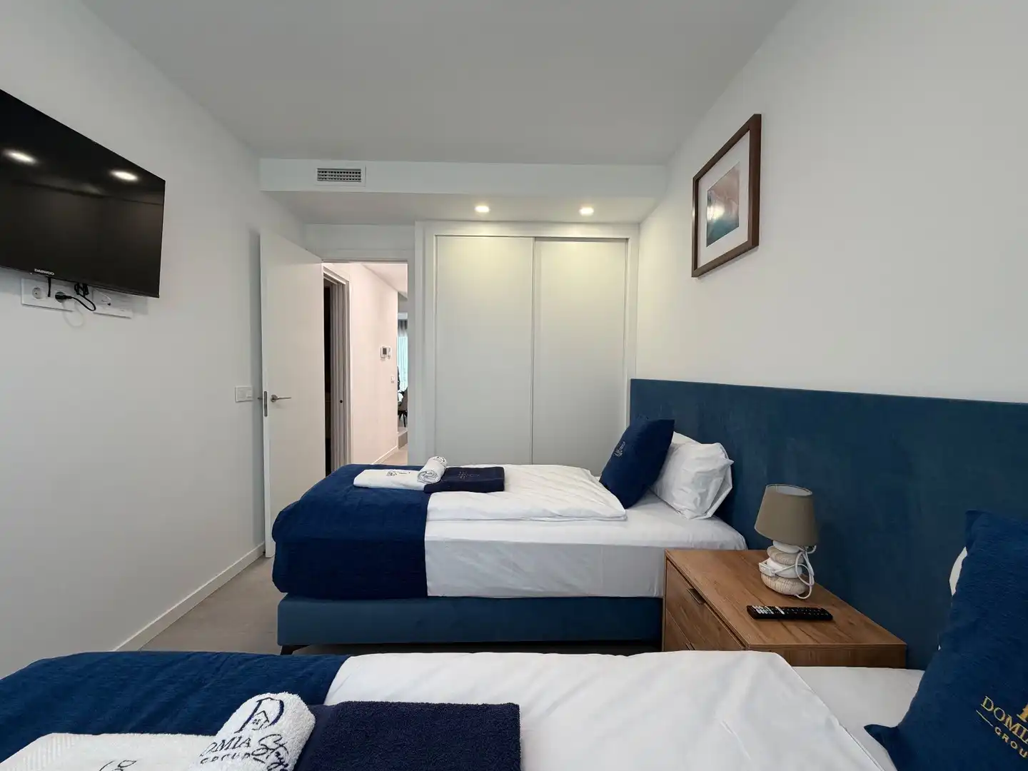 Schlafzimmer von Dachboden zur Miete in Finestrat mit Klimaanlage, Heizung und Privatgarten