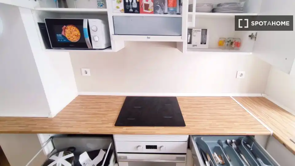 Cocina de Piso de alquiler en Cartagena con Aire acondicionado, Calefacción y Amueblado