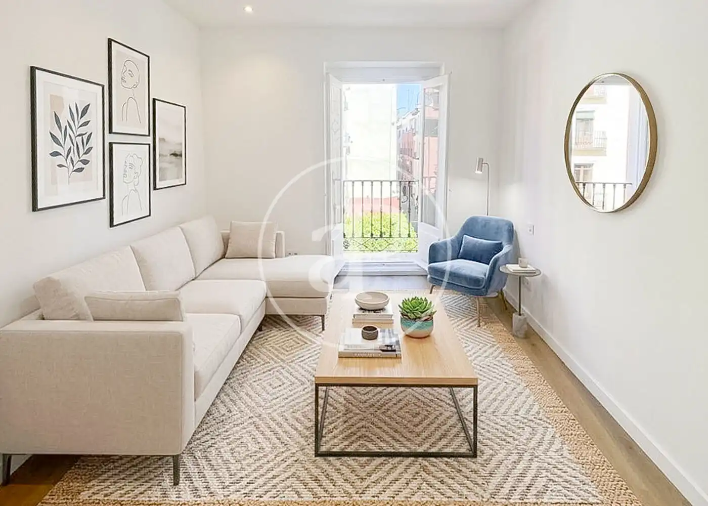 Living room of Flat for sale in Madrid  with Air Conditioner, Heating and Balcony