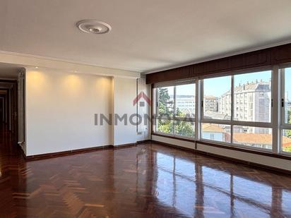 Living room of Flat for sale in Ferrol  with Heating, Parquet flooring and Storage room