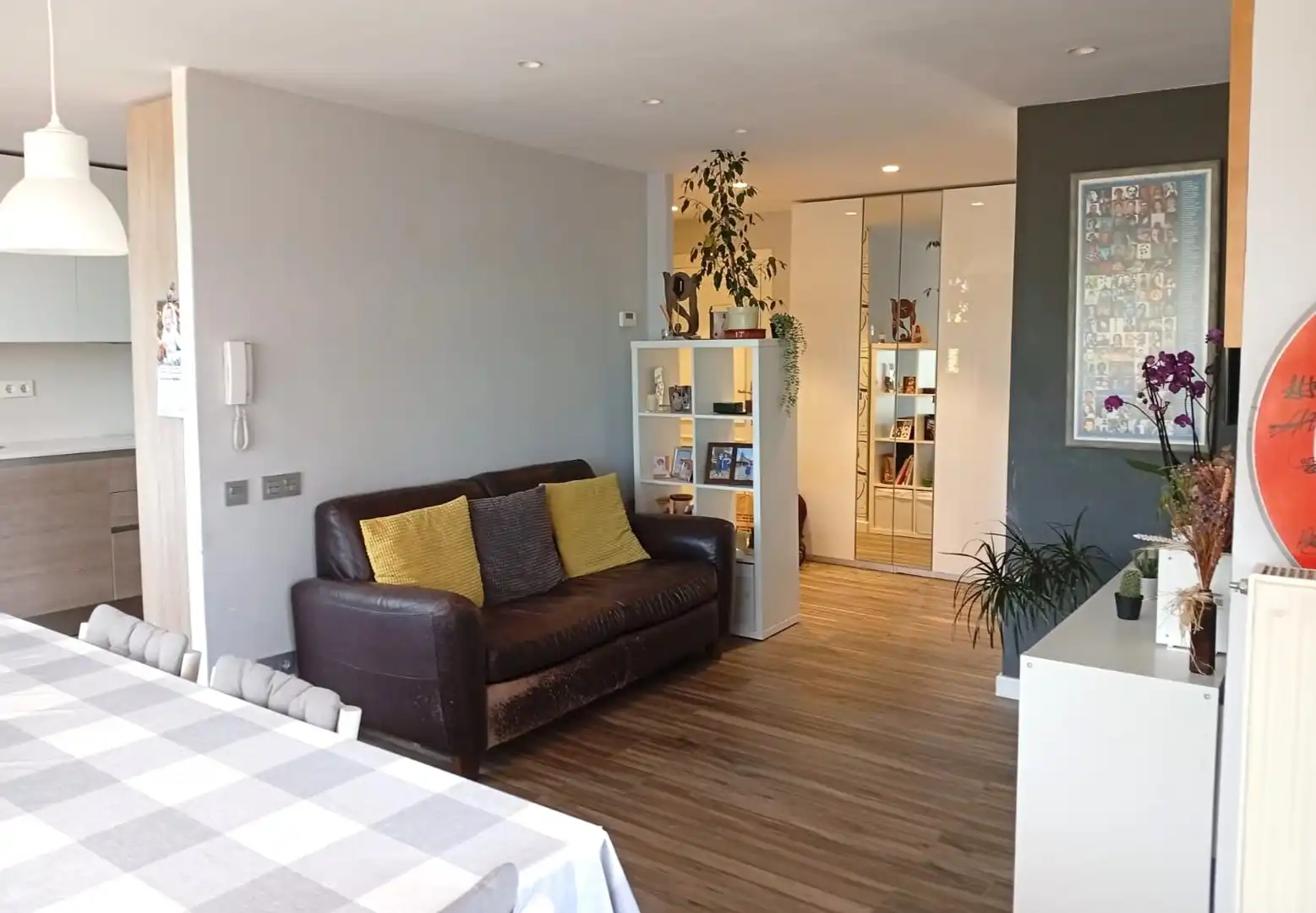 Sala de estar de Piso en venta en Gijón  con Calefacción, Parquet y Terraza