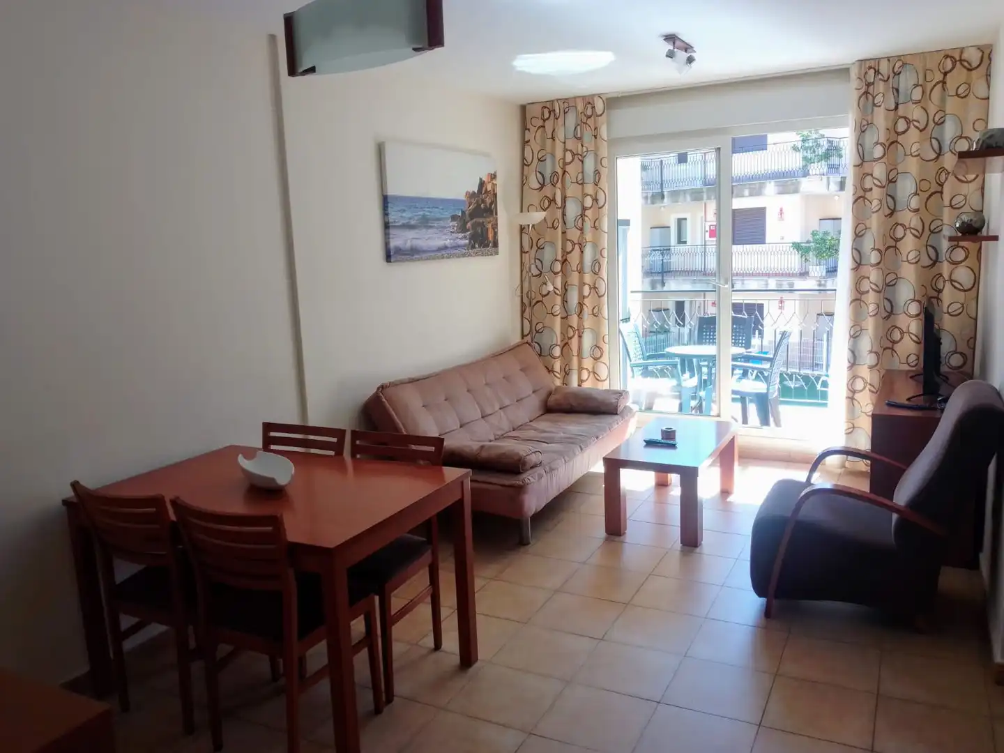 Sala d'estar de Apartament en venda en Águilas amb Aire condicionat, Moblat i Balcó