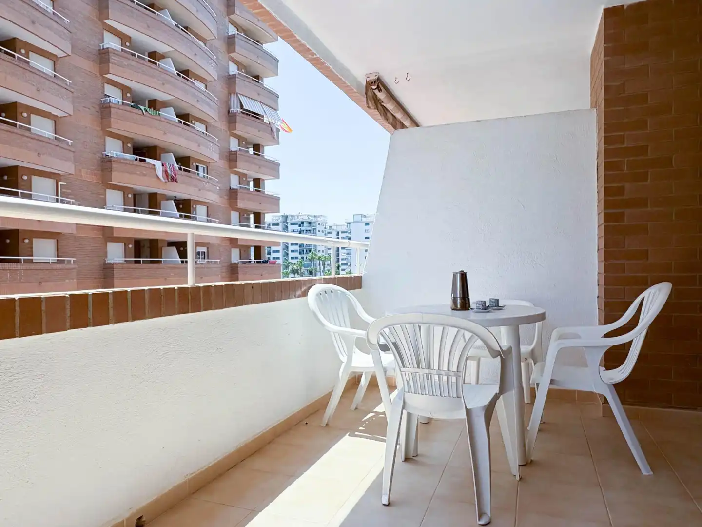 Terraza de Apartamento en venta en Oropesa del Mar / Orpesa con Aire acondicionado, Calefacción y Jardín privado