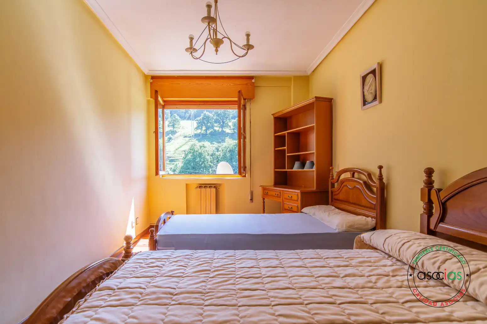 Bedroom of Flat for sale in Teverga  with Heating, Parquet flooring and Terrace