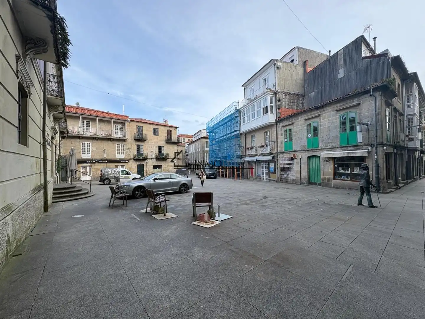 Vista exterior de Piso en venta en Pontevedra Capital 