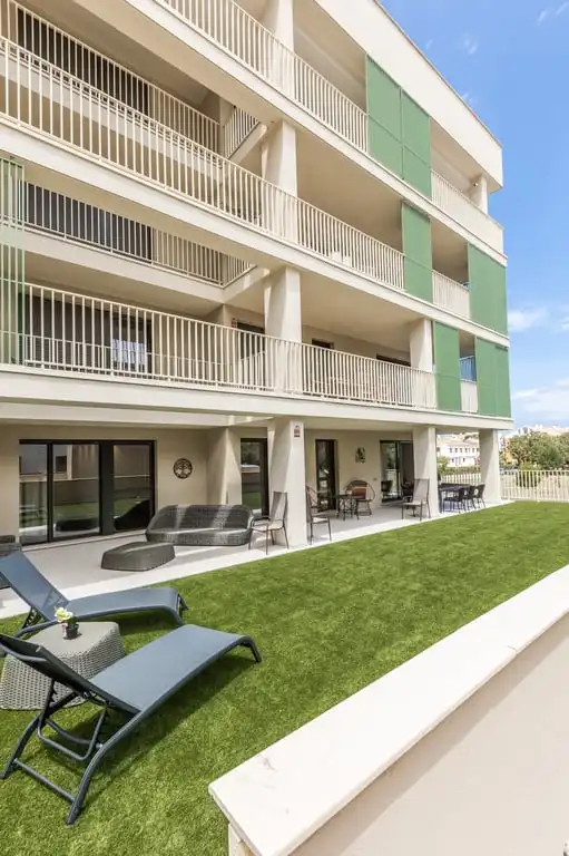 Terraza de Apartamento de alquiler en Dénia con Aire acondicionado, Jardín privado y Terraza