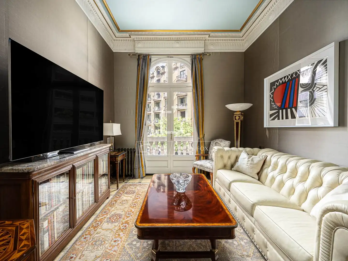 Living room of Flat for sale in Barcelona  with Air Conditioner, Heating and Furnished