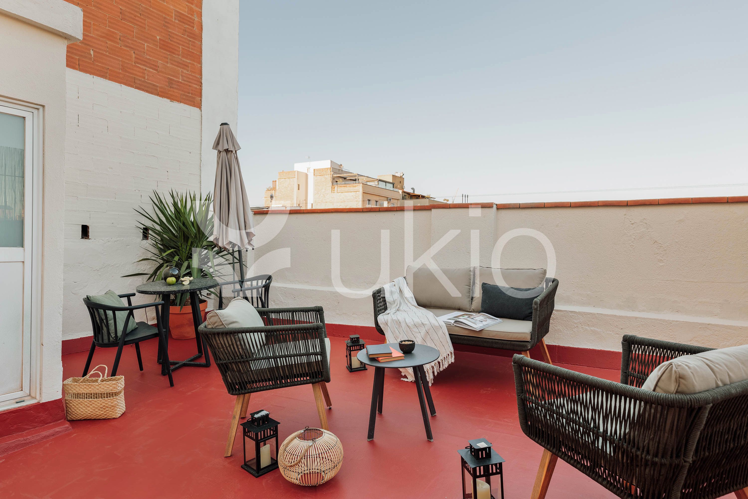 Terrace of Apartment to rent in  Barcelona Capital  with Air Conditioner, Heating and Terrace