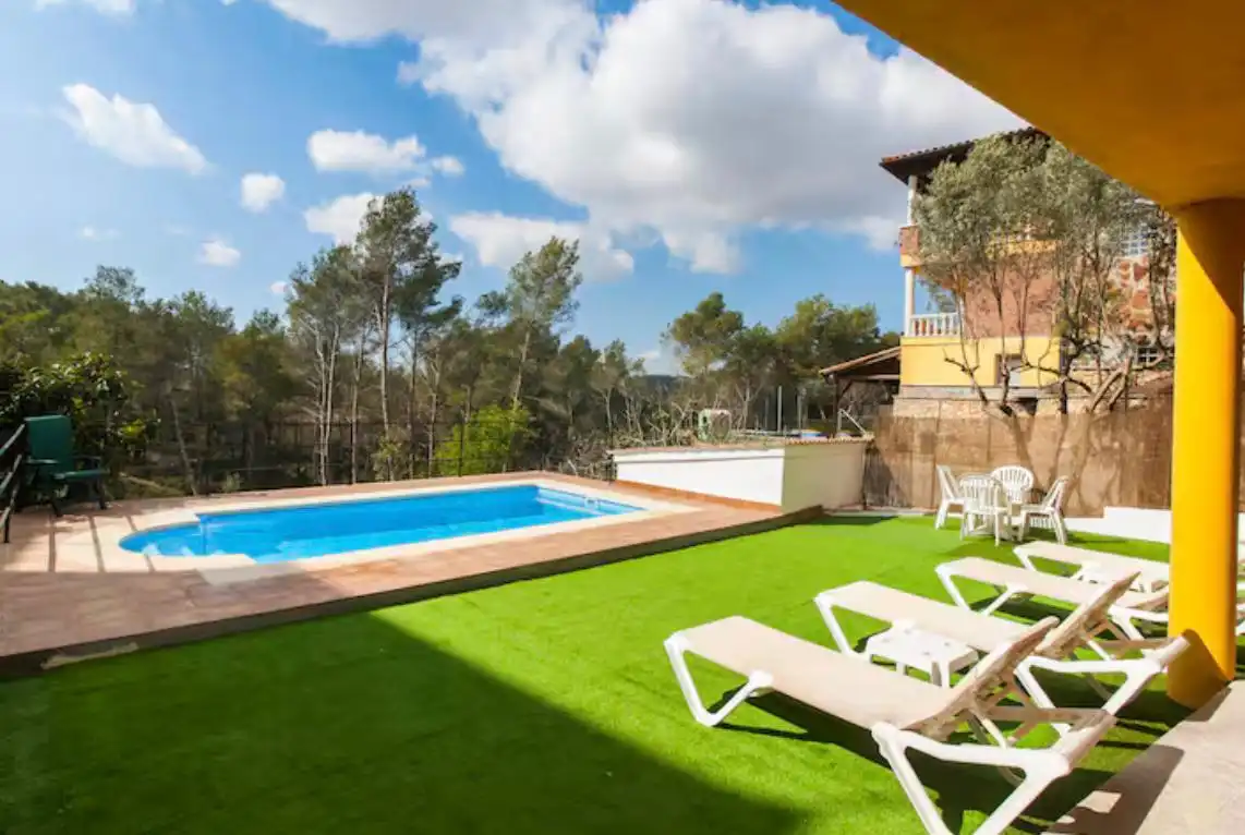 Piscina de Casa o xalet en venda en Olivella amb Aire condicionat, Jardí privat i Terrassa