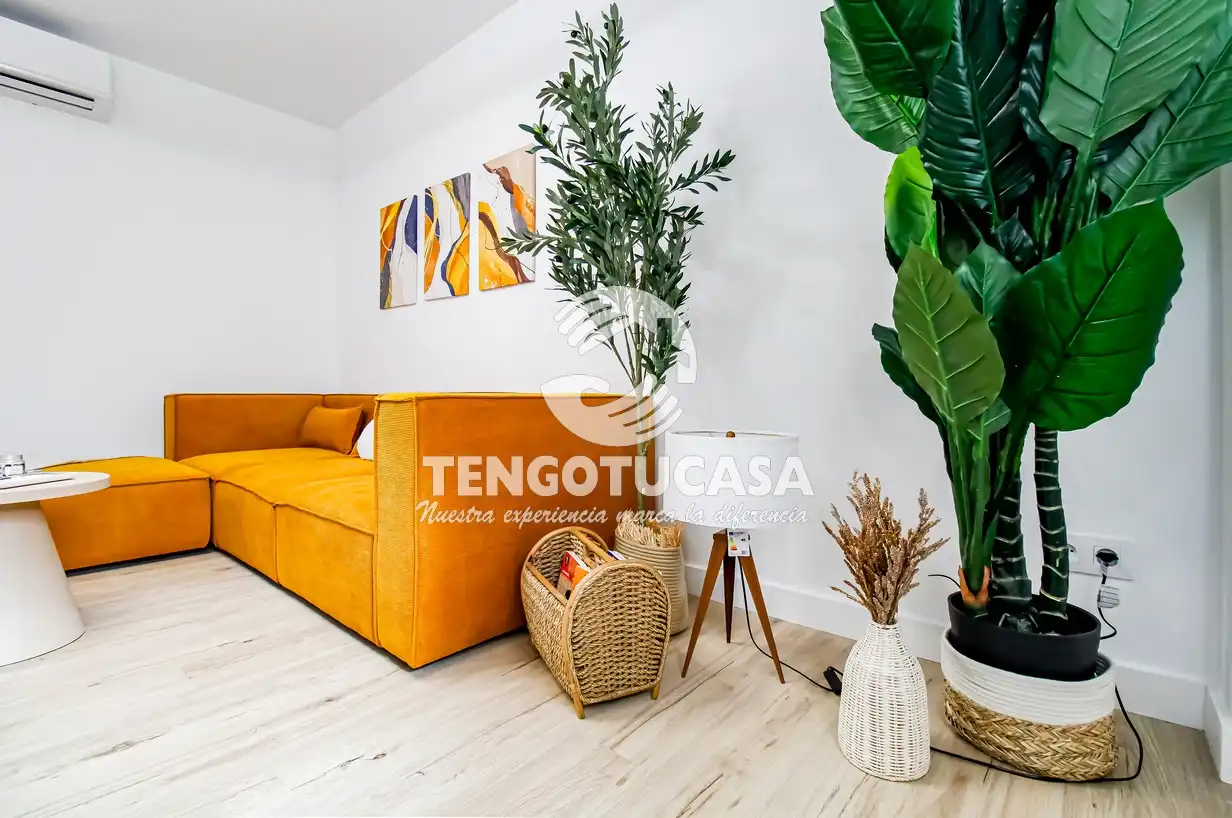 Living room of Flat for sale in Madrid  with Air Conditioner, Heating and Furnished