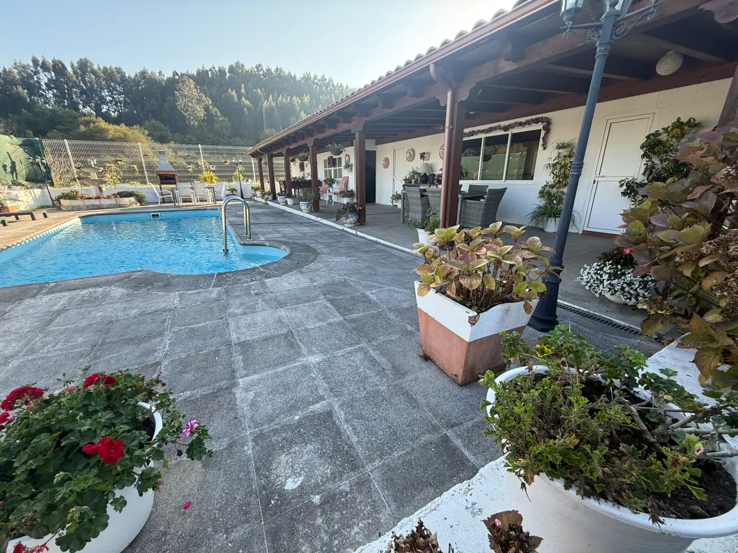 Terraza de Casa o chalet en venta en Castrillón con Calefacción, Jardín privado y Piscina