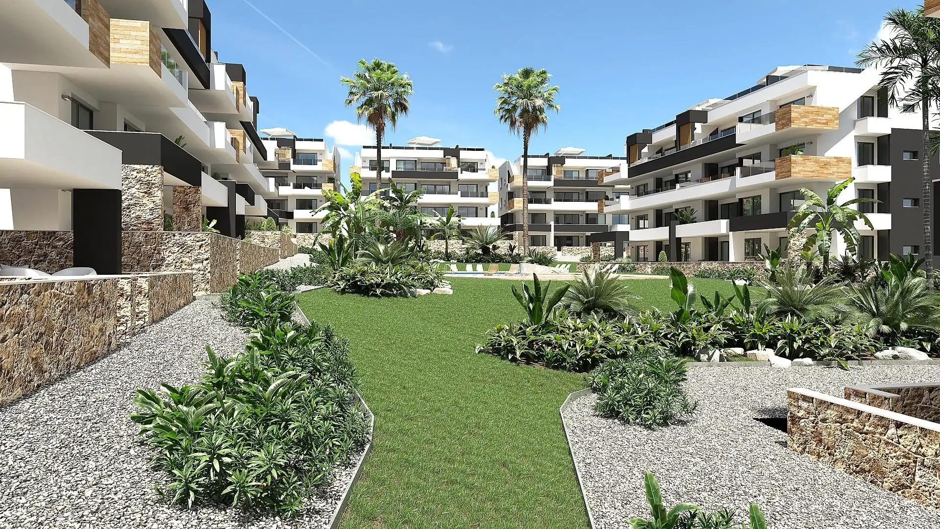 Garden of Apartments for sale in Orihuela  with Air Conditioner, Private garden and Terrace