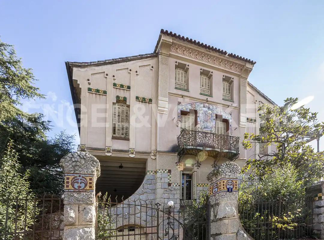 Vista exterior de Casa o xalet en venda en La Garriga amb Calefacció, Jardí privat i Terrassa
